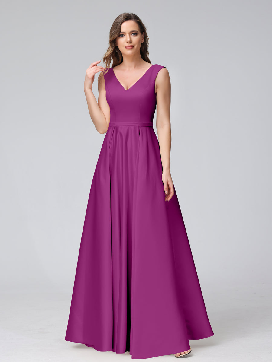 Renata Orchid front view bridesmaid dress