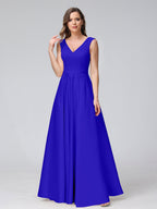 Renata Royal Blue back view bridesmaid dress