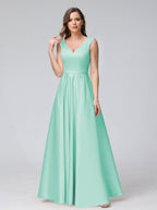 Renata Pool Blue back view bridesmaid dress