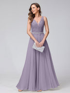 Brielle wisteria front view prom dress