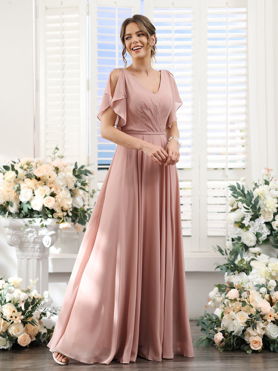 Valeria Dusty Rose bodice detail bridesmaid dress