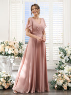 Valeria Dusty Rose bodice detail bridesmaid dress