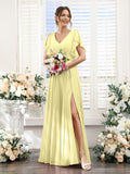 Valeria Daffodil front view bridesmaid dress