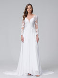 Delfina white front view wedding dress