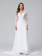 Delfina white front view wedding dress