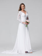 Delfina white fabric detail wedding dress