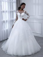 Blythe white side view wedding dress