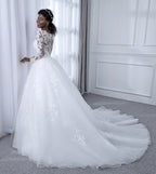 Blythe white bodice detail wedding dress