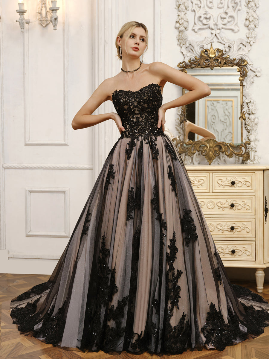Galatea black alternate view wedding dress