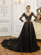 Ismerie black alternate view wedding dress