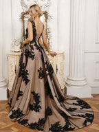 Cressida black back view wedding dress