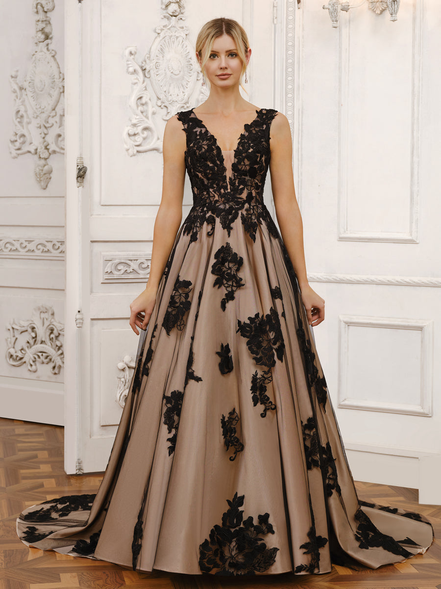 Cressida black side view wedding dress