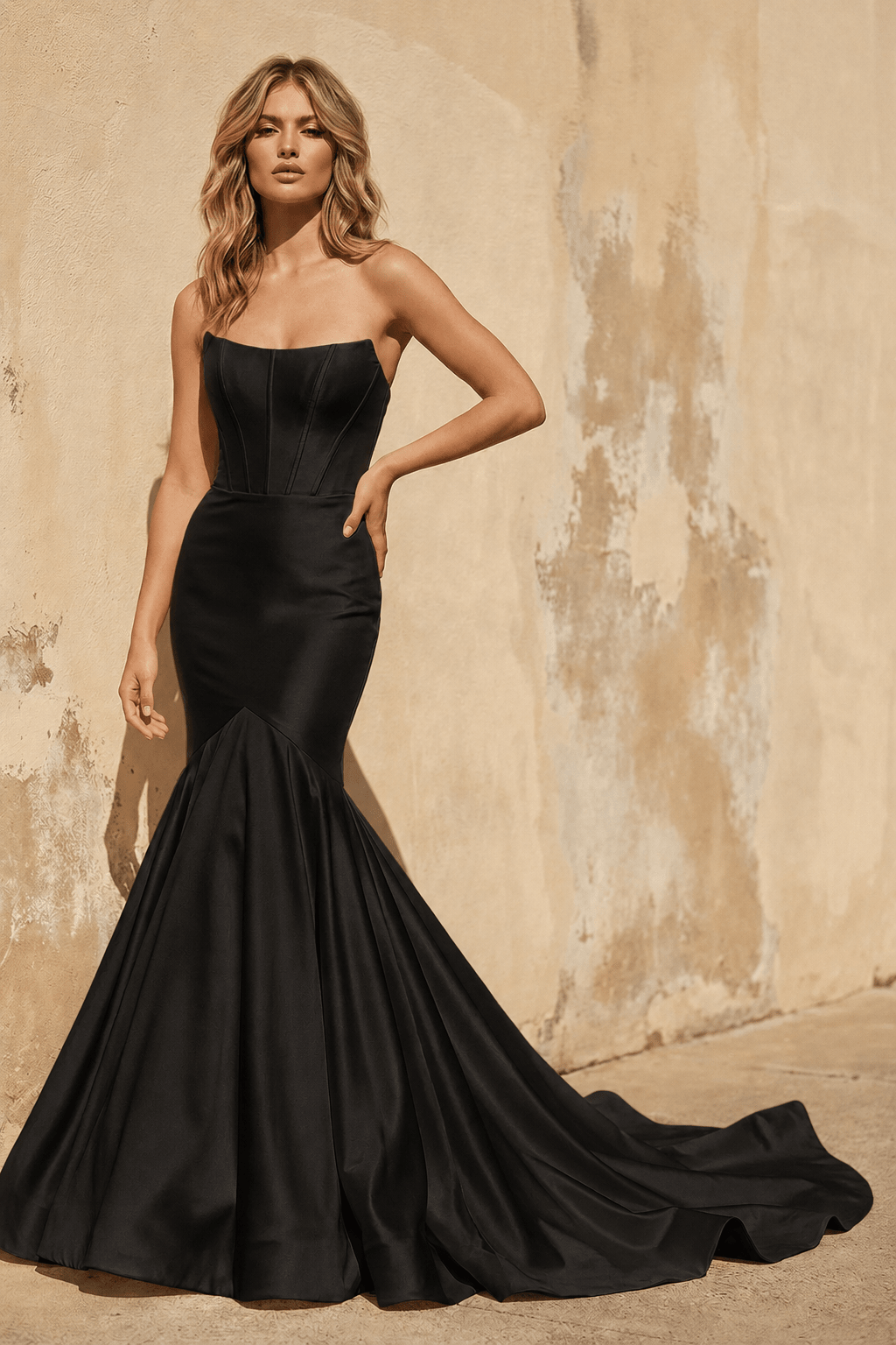 Bellamy Jane Black front view wedding dress