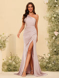 Florence Blush front view bridesmaid dress