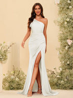Florence Ivory back view bridesmaid dress