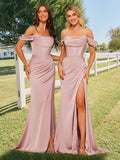 Karina Dusty Rose front view bridesmaid dress