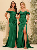 Karina Emerald front view bridesmaid dress
