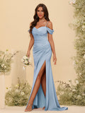 Zora Lavender front view bridesmaid dress