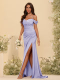 Zora Lilac front view bridesmaid dress