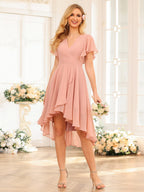 Asteria Dusty Rose bodice detail wedding guest dress