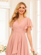 Asteria Dusty Rose detail view 8 wedding guest dress