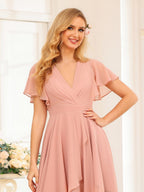 Asteria Dusty Rose detail view 9 wedding guest dress