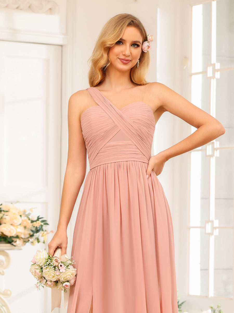 Nerissa Dusty Rose detail view 7 bridesmaid dress