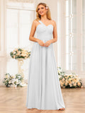 Nerissa Ivory front view bridesmaid dress