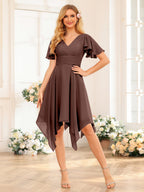 Corinne Brown front view wedding guest dress