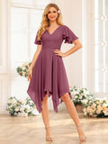 Corinne Plum front view wedding guest dress