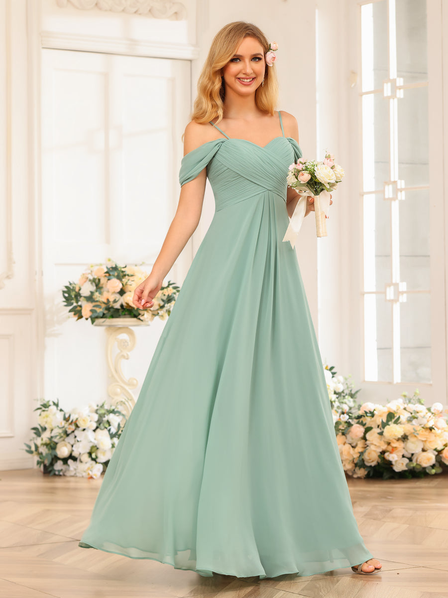 Elowen Sage Green side view bridesmaid dress