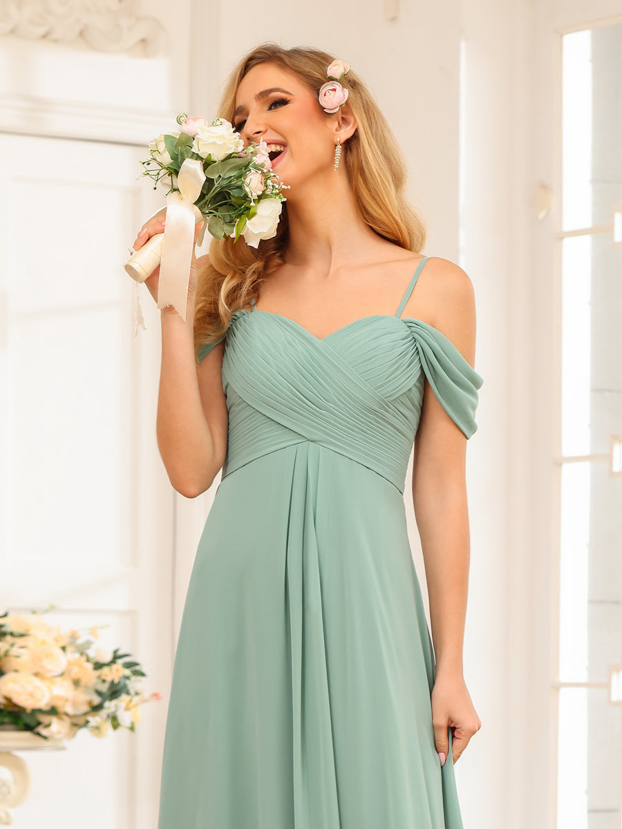 Elowen Sage Green detail view 7 bridesmaid dress