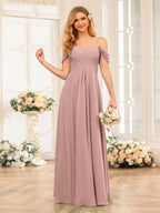 Elowen Dusty Rose back view bridesmaid dress
