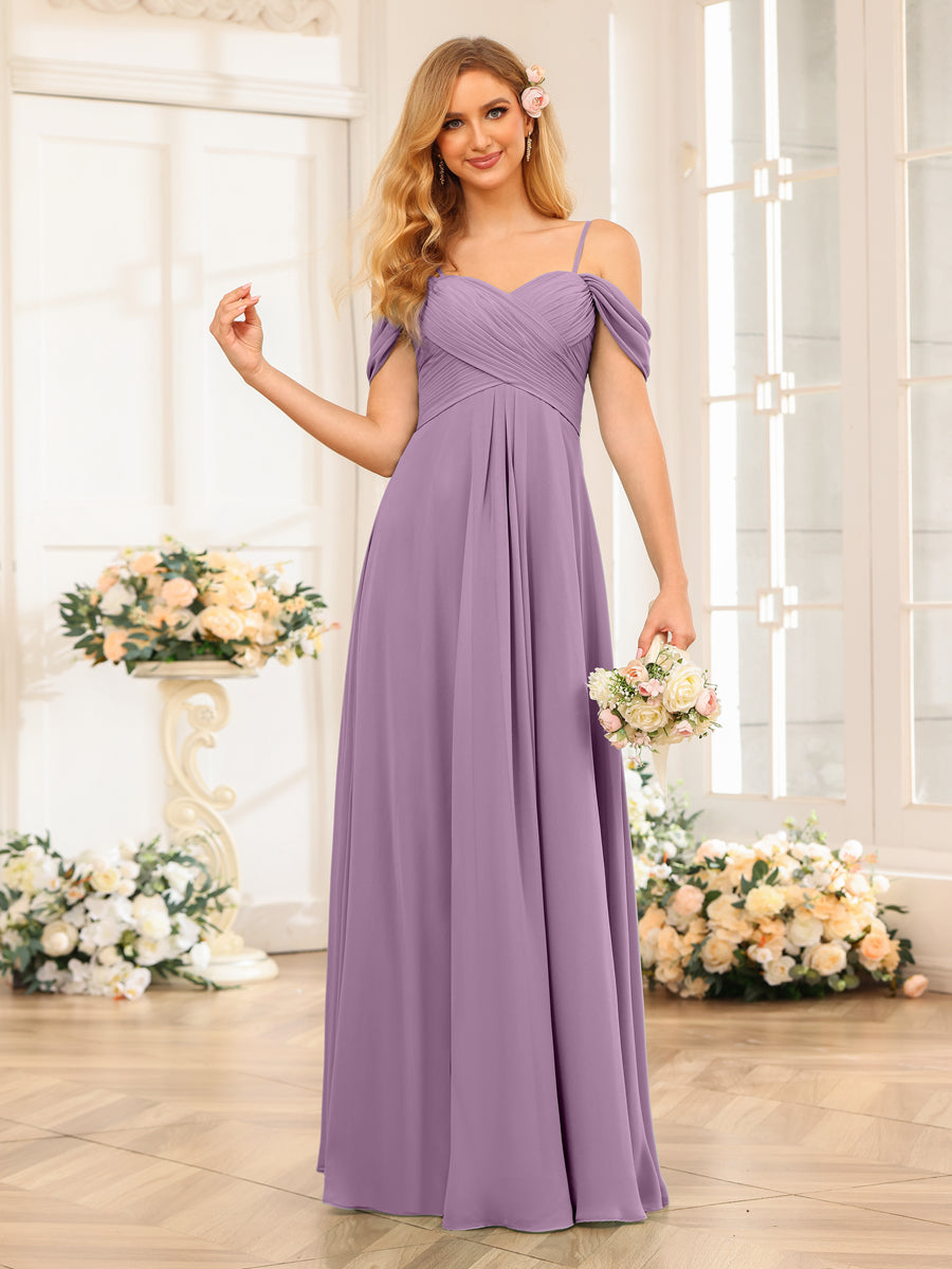 Elowen Wisteria back view bridesmaid dress