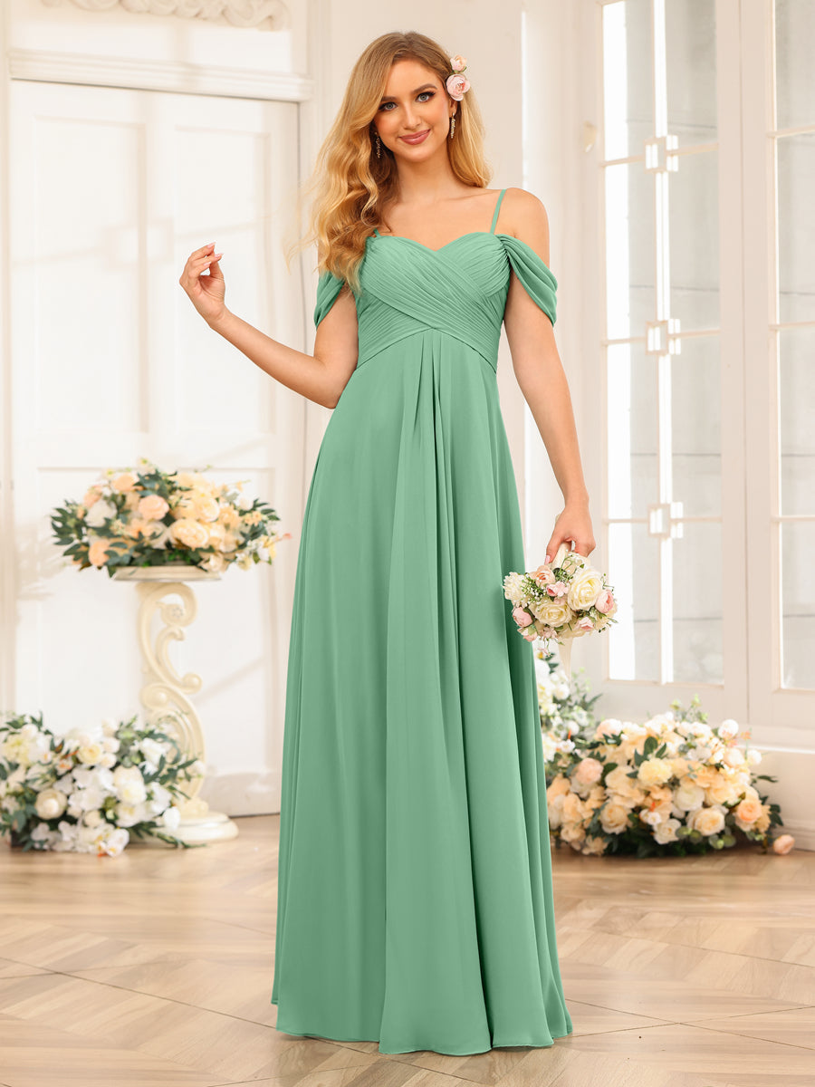 Elowen Eucalyptus front view bridesmaid dress