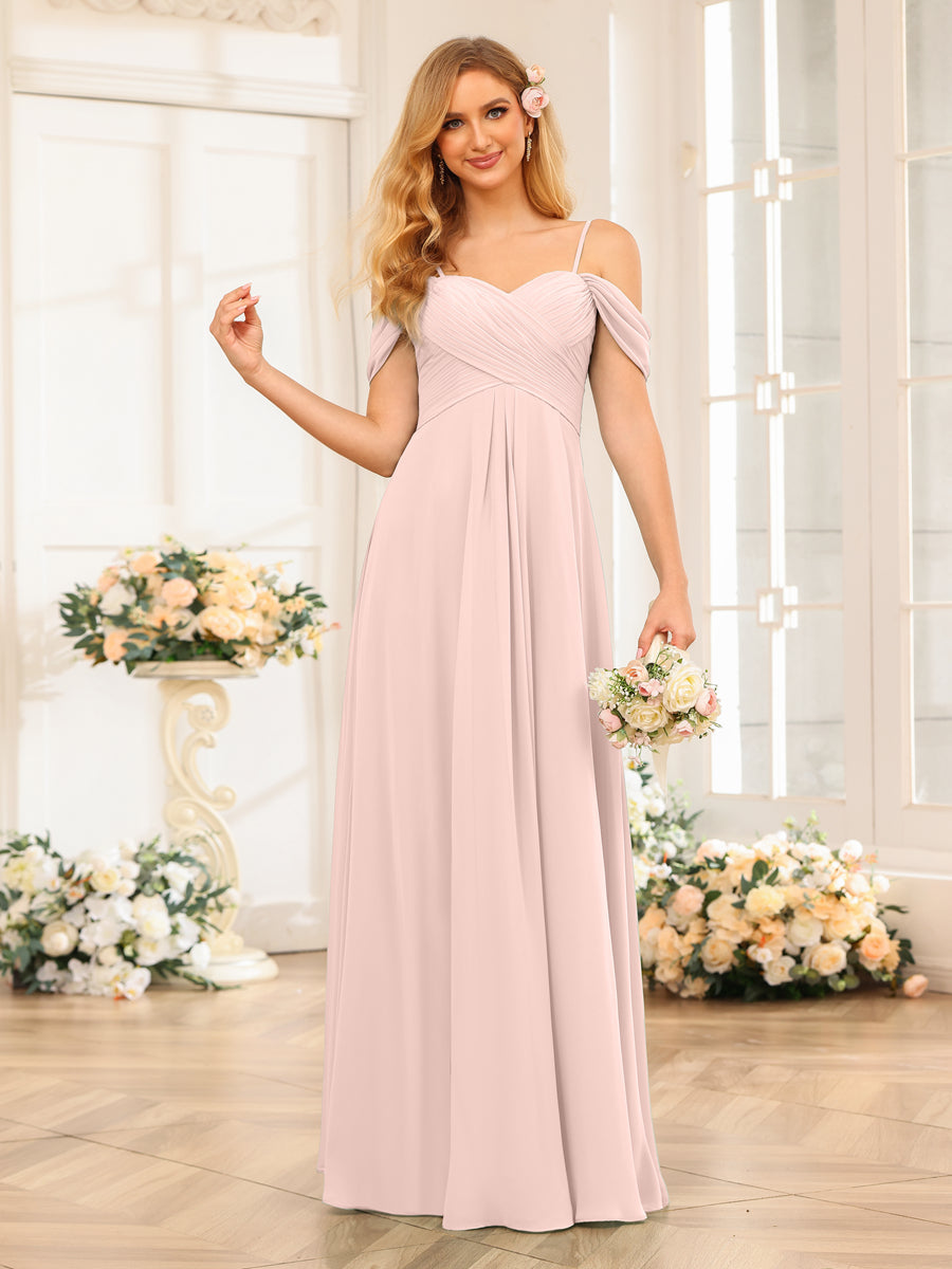 Elowen Pearl Pink back view bridesmaid dress
