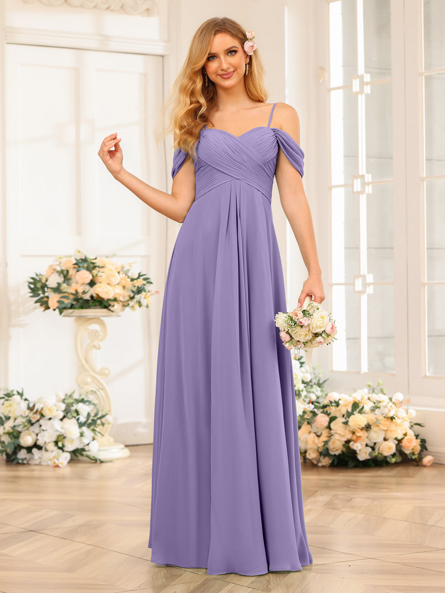 Elowen Lilac back view bridesmaid dress