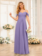 Elowen Lilac back view bridesmaid dress