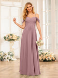 Elowen Mauve front view bridesmaid dress