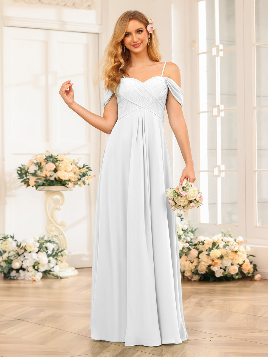 Elowen Ivory front view bridesmaid dress
