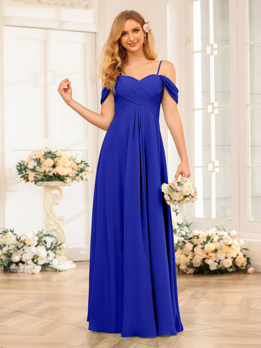 Elowen Royal Blue back view bridesmaid dress