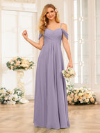 Elowen Wisteria front view bridesmaid dress