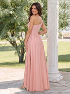 Maristella Cove Blush back view wedding guest dress