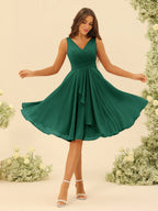 Oriane Emerald front view bridesmaid dress