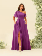 Fiamma Orchid front view bridesmaid dress