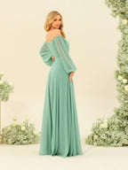 Penelope Mint Green bodice detail bridesmaid dress