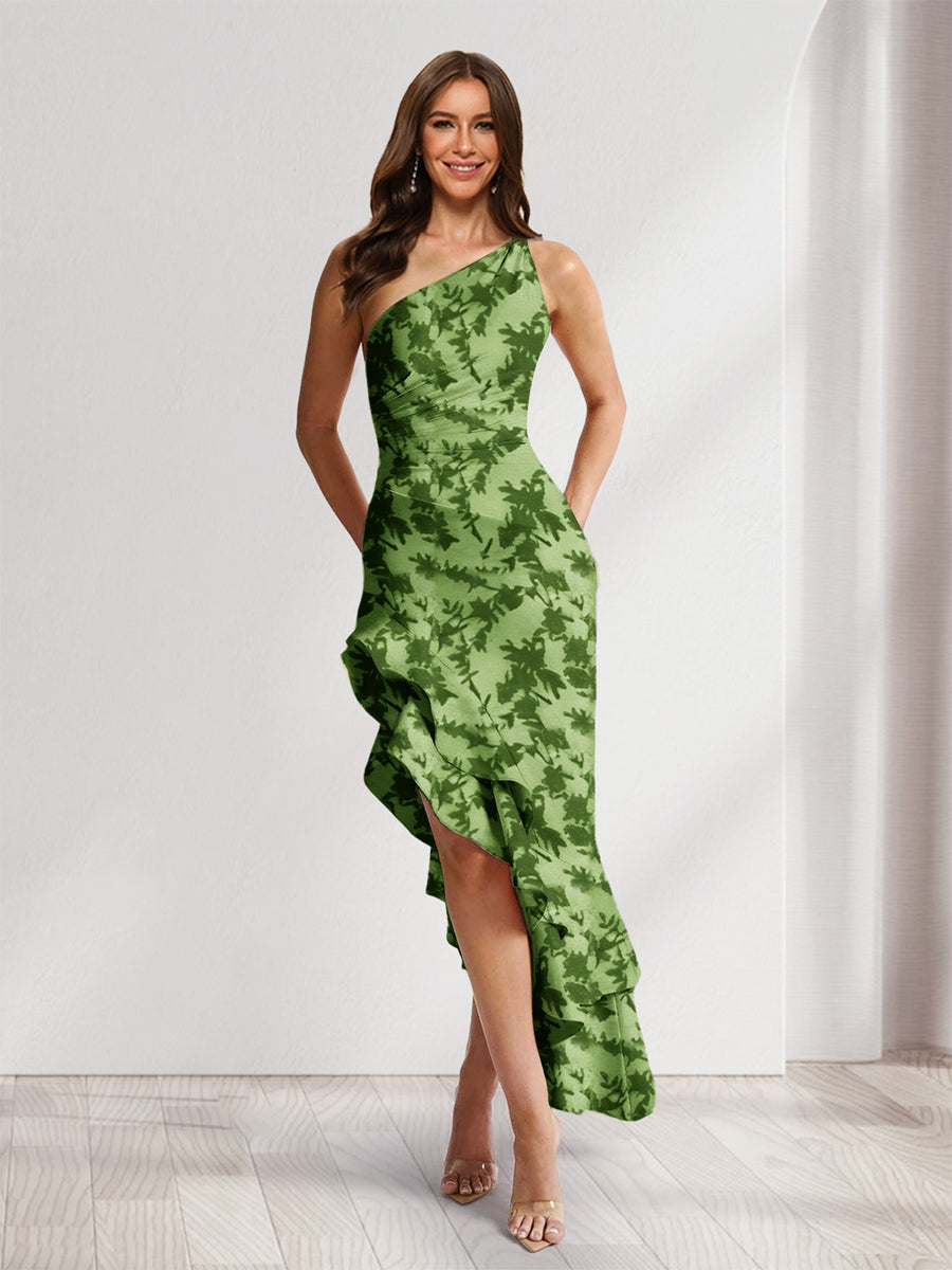 Yvette Forest Green front view wedding guest dress