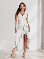 Celestine Bloom Ivory front view wedding guest dress