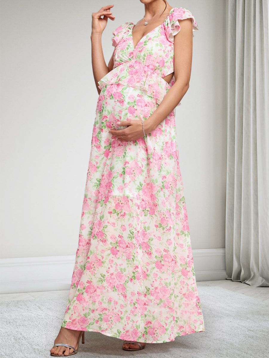 Willa Rose Pink bodice detail wedding guest dress