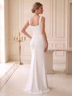 Seraphina Lake Ivory back view wedding guest dress